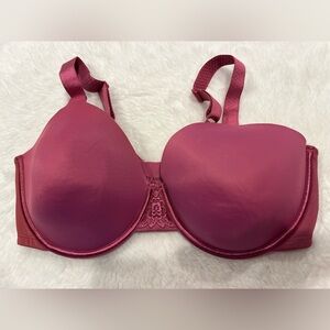 Vanity Fair T-Shirt Bra Full Figured Beauty Back 38DD Underwire - Raspberry Haze